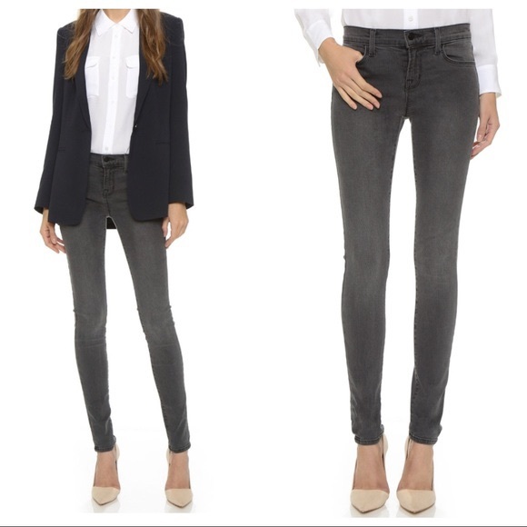 J Brand Dare Skinny Leg Dark Gray Size 27 - Picture 1 of 7
